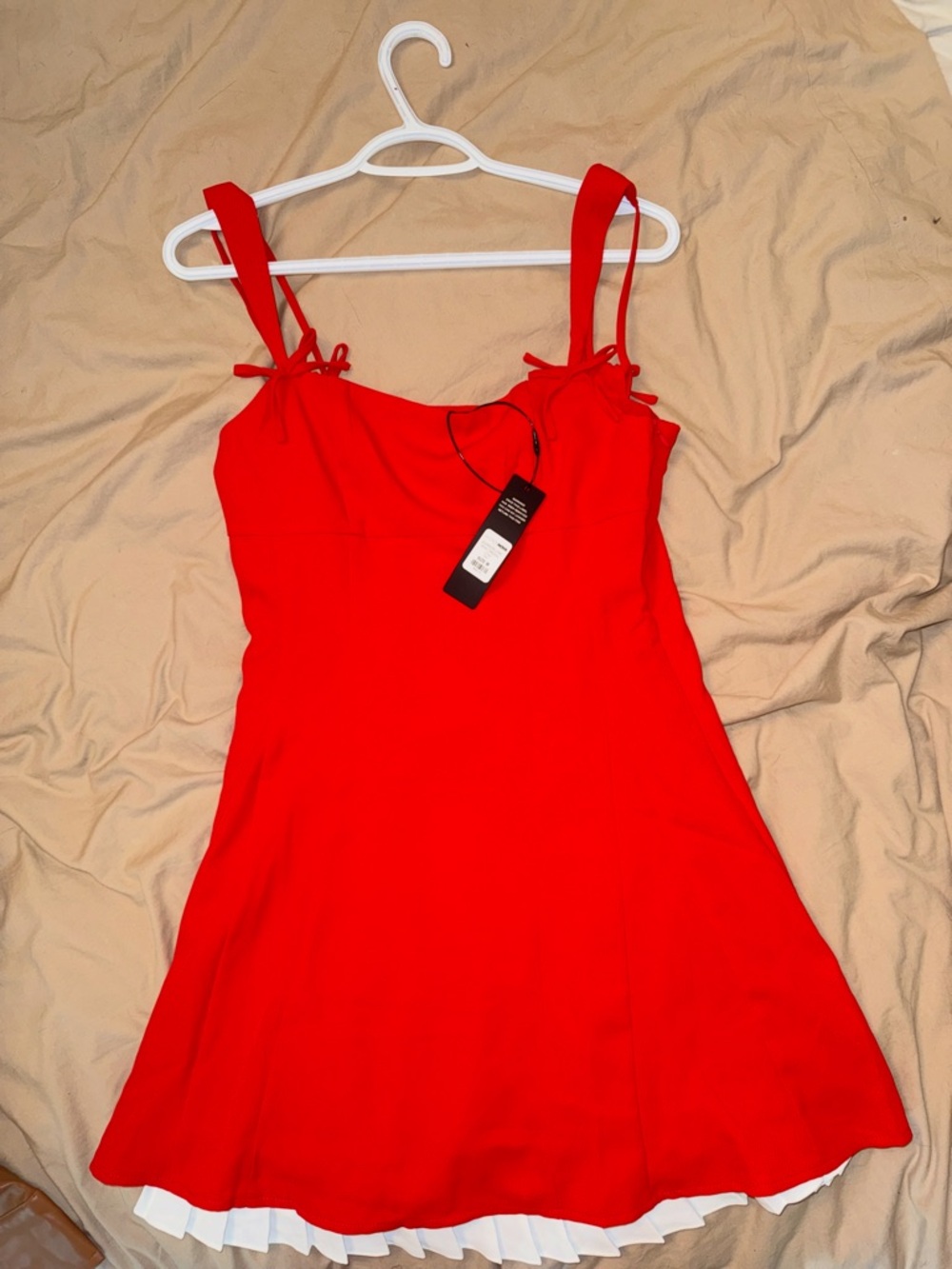 Fashion Nova Red Sleeveless A-Line Dress
